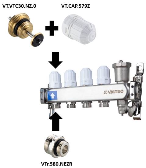 Для обратной гребенки коллектора